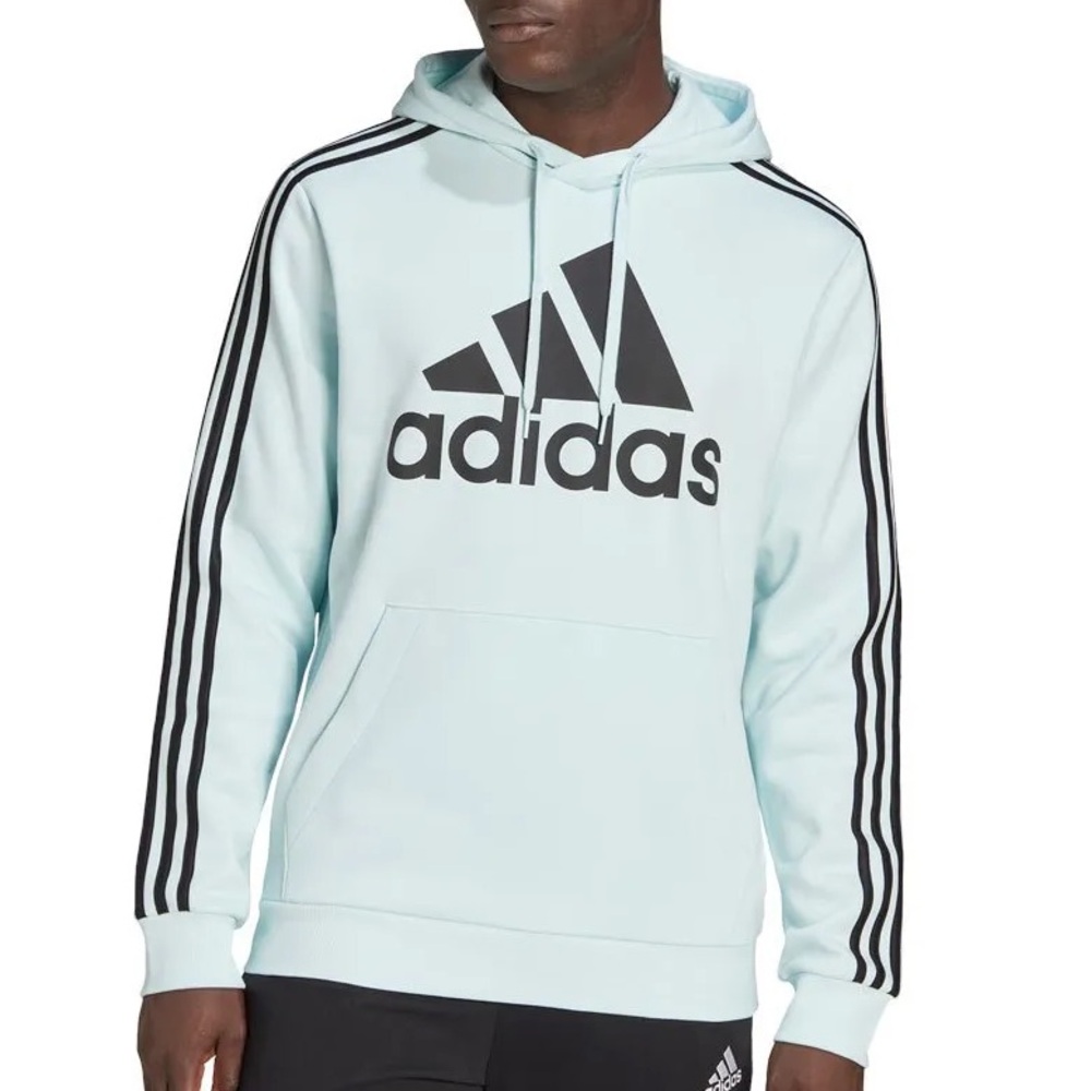 Adidas Essentials 3 Stripes Logo Hoodie